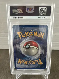 1999 POKEMON GAME #8 MACHAMP-HOLO 1ST EDITION PSA 1 - Image 2