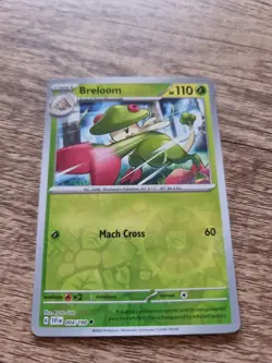 SCARLET & VIOLET BASE SET REVERSE HOLO breloom 004/198 pack fresh - Image 1