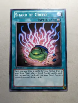 Shard Of Greed [Starter Deck: Yugi Reloaded] [YSYR-EN037] - Yu-Gi-Oh! 1st Ed - Image 1
