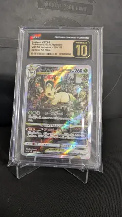 CGC 10 Pristine Leafeon VSTAR 210/172 SAR VSTAR Universe s12a Pokemon Card - Image 2