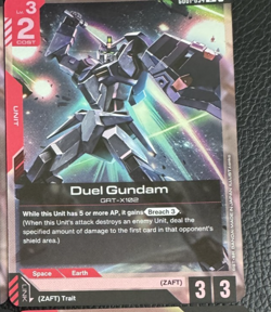GD01-054 Duel Gundam R Gundam Card Game Newtype Rising Red Deck Zaft - Image 1