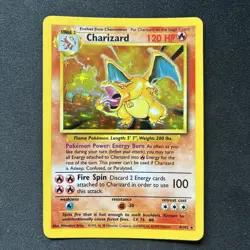 Charizard Pokemon Card - 4/102 - Rare Holo - Base Set - 1999 - LP+/NM- - Image 1