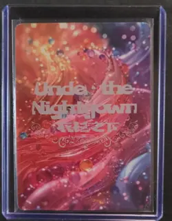 Goddess Story Anime Waifu Doujin Card - UNDER THE NIGHTGOWN - PR-03 - Image 2