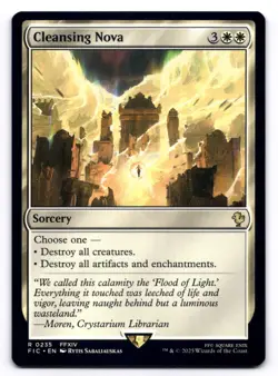 Cleansing Nova NM Commander: Final Fantasy 0235 MTG Regular - Image 1