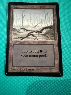 Swamp - Beta - MTG - Magic the Gathering - Image 1