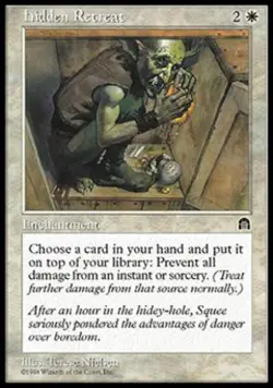 Hidden Retreat - Light Play MTG Stronghold - Image 1