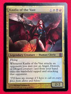 MTG Foil 1X Kaalia of the Vast X1 Commander's Arsenal Magic - NM - Image 1