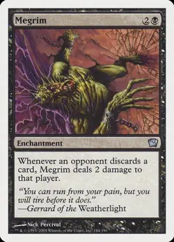 Megrim NM/M 9th Ninth Edition Black Enchantment Mtg Magic English Regular - Image 1