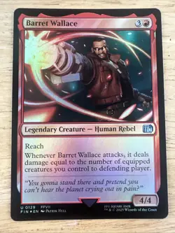 Barrett Wallace Foil MAGIC MTG NM Final Fantasy - Image 1