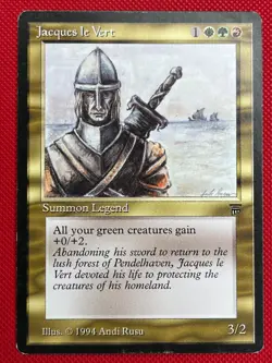 MTG 1X Jacques le Vert X1 Legends Magic - MP - Image 1
