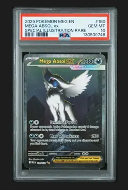 💥💥2025 POKEMON MEG EN MEGA ABSOL EX SPECIAL ILLUSTRATION RARE PSA 10 #180 - Image 1
