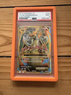 2016 Pokemon XY M Charizard EX Holo PSA 9 Mint Evolutions Card 101/108 Rare - Image 1