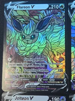 4 Holo Lot Eeveelution Eevee CUSTOM Stained Glass Holo Shiny Display Cards - Image 2