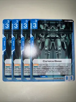 ST02-016 X4 Playset Corsica Base Gundam Card Game GCG TCG CCG - Image 1