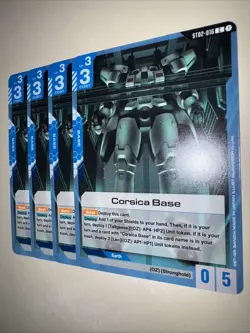 ST02-016 X4 Playset Corsica Base Gundam Card Game GCG TCG CCG - Image 3