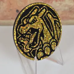 Charizard Jumbo Gold Glitter Shatter Coin - Pokemon TCG Scarlet & Violet - Image 4
