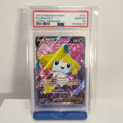 Jirachi V 170/189 Astral Radiance Holo Rare Full Art Pokemon TCG PSA 10 - Image 1