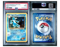 2000 Pokemon Misty's Golduck 12/132 Gym Challenge Holo PSA 9, MINT - Image 3