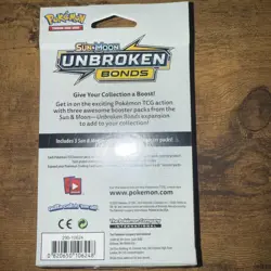 💥🔥 Pokemon TCG - SM: Unbroken Bonds 3 Pack Hanger Box 🔥💥 (SM10) - Image 2