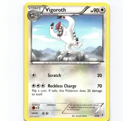 Vigoroth (#4) Common XY Trainer Kit: Bisharp & Wigglytuff 4/30 NM Pokemon - Image 1