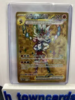 Pokemon Sealed Cinderace ex SVP 163 Gold Full Art Terapagos UPC Promo Exclusive - Image 1