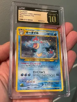CGC PRISTINE GOLD 10 - 1999 Feraligatr 160 Neo Premium File Genesis Pokemon TCG! - Image 2