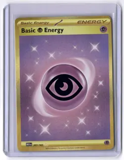 Basic Psychic Energy - 207/165 Hyper Rare Holo Pokemon NM+ - Image 1
