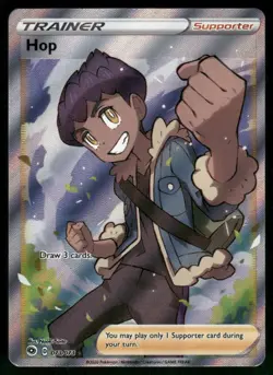Hop (Full Art) 73/73 Ultra Rare Holo NM Pokemon Champion's Path - Image 1