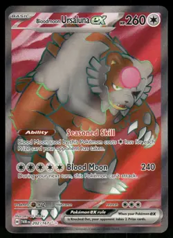 Bloodmoon Ursaluna ex - 202/167 Ultra Rare Holo NM Pokemon SV06: Twilight Masque - Image 1