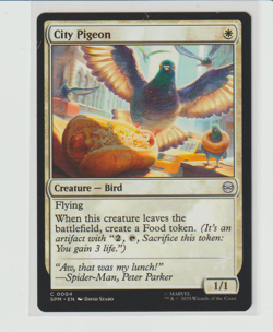 2025 Magic the Gathering MTG Spider-Man: City Pigeon Common Card #4 - Image 1