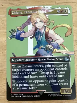 Zidane, Tantalus Thief (Borderless) - Final Fantasy- NM (see pics) MTG - Image 1