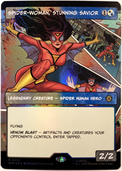 MTG Spider-Woman, Stunning Savior (Borderless Foil) Marvel's Spider-Man 230 NM - Image 1