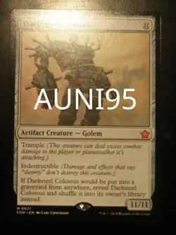 mtg magic Darksteel Colossus foundations ENGLISH Colosse de sombracier - Image 1