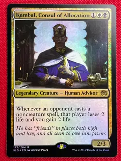 MTG Foil 1X Kambal, Consul of Allocation X1 Kaladesh Magic - NM - Image 1