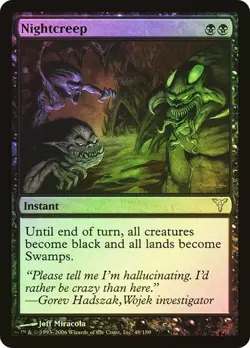 Dissension MTG Foil Nightcreep Magic - Image 1