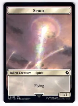 Spirit (0003) Hero (0002) Double-Sided Token NM Final Fantasy MTG Regular - Image 2