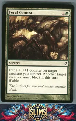 Magic the Gathering MTG Worldwake Feral Contest #100 Buy 2 Get 1 - Image 1