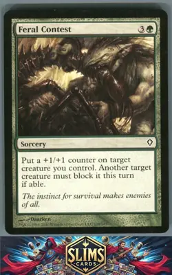 Magic the Gathering MTG Worldwake Feral Contest #100 Buy 2 Get 1 - Image 1