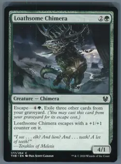Magic the Gathering MTG Theros Beyond Death Loathsome Chimera #177 - Image 1