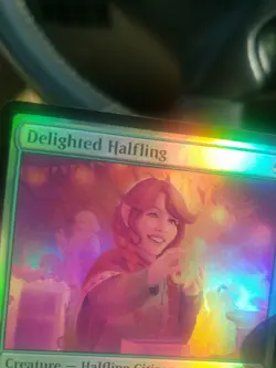 Delighted Halfling #158 (Foil) (LP) Lord of the Rings LTR Magic MTG - Image 4