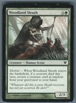 Magic the Gathering MTG Innistrad Woodland Sleuth #210 - Image 1