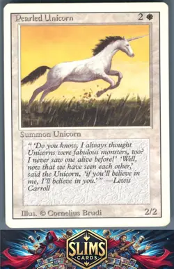 Magic the Gathering MTG Revised Edition Pearled Unicorn # Buy 2 Get 1 - Image 1