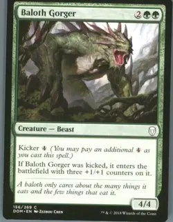 Magic the Gathering MTG Dominaria Baloth Gorger #156 Buy 2 Get 1 - Image 1