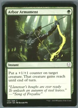 Magic the Gathering MTG Dominaria Arbor Armament #155 Buy 2 Get 1 - Image 1