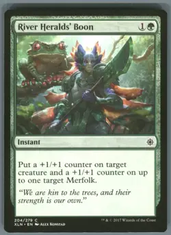 Magic the Gathering MTG Ixalan River Heralds' Boon #204 Buy 2 Get 1 - Image 1