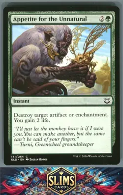 Magic the Gathering MTG Kaladesh Appetite for the Unnatural #141 Buy 2 Get 1 - Image 1