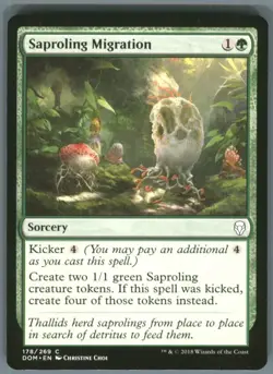 Magic the Gathering MTG Dominaria Saproling Migration #178 Buy 2 Get 1 - Image 1