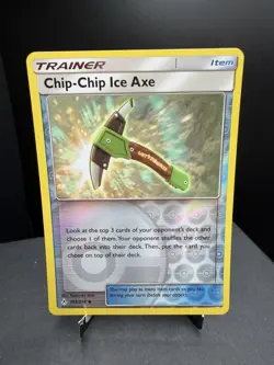 Pokemon TCG SM Unbroken Bonds Chip-Chip Ice Axe 165/214 Reverse Holo NM - Image 1