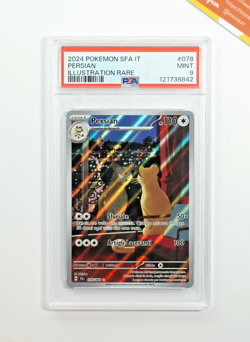 Pokemon PSA 9 Persian #078 Illustration Rare Segreto Fiabesco 2024 Italiano - Image 1