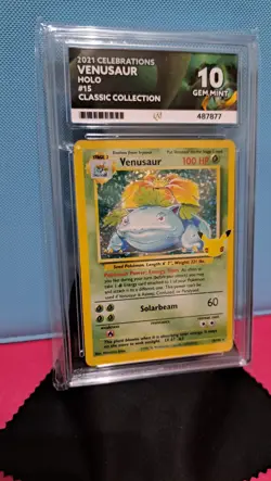 Pokemon TCG Venusaur Celebrations Card 15/102 ACE 10 Gem Mint Graded Card! - Image 2